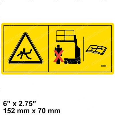 Picture of Decal Warn Safety Chock
