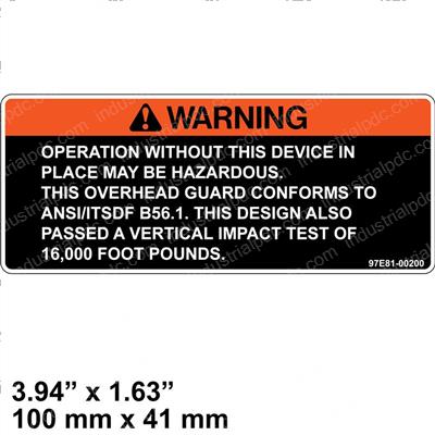 Picture of Decal - Warning