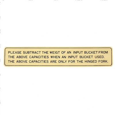 Picture of Plate- Caution