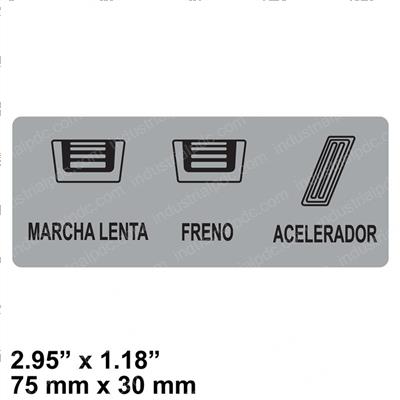 Picture of Label-Pedal Arangement