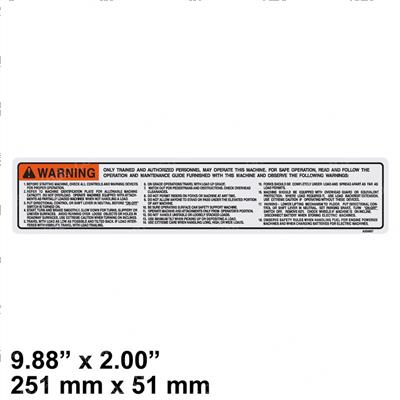 Picture of Decal - Warning