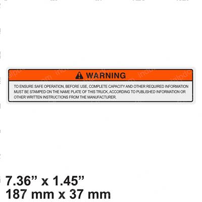 Picture of Decal - Warning