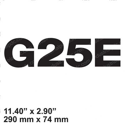Picture of Decal - Model G25e