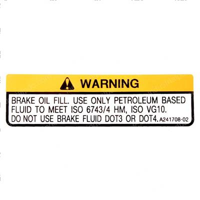 Picture of Film Warning Brake Fluid
