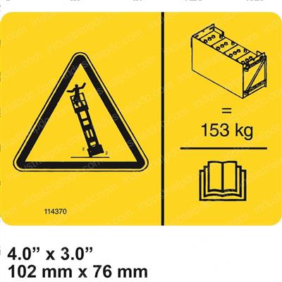 Picture of Decal - Tip Over Hazard