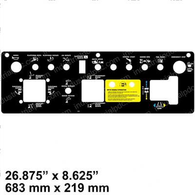 Picture of Decal Platform Ctrl Panel