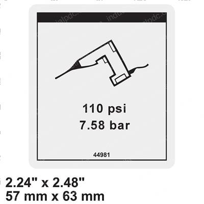 Picture of Decal - Air to Platform 110 Psi