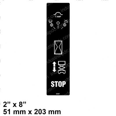 Picture of Decal - Ground Control Panel