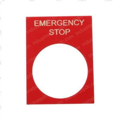 Picture of Legend Plate Emerg Stop