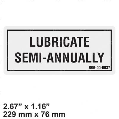 Picture of Decal - Lubricate