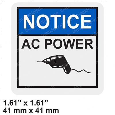 Picture of Decal - Notice Ac Power
