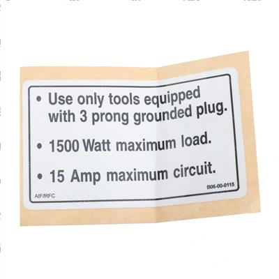 Picture of Decal-Use Only Tools 2in H