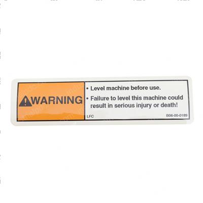 Picture of Decal-Warning-Level Mach...
