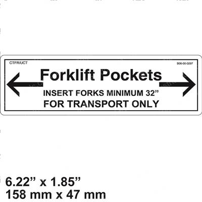 Picture of Decal-Fork Lift Pocket