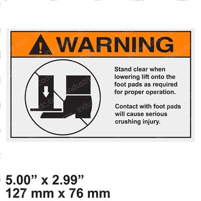 Picture of Decal - Warning Stand Clear