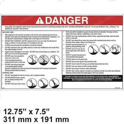 Picture of Decal-Danger-Main Do Not