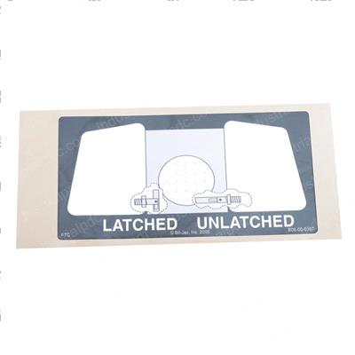 Picture of Decal-Cover Latch/Unlatch- 4in