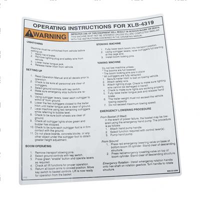 Picture of Decal-Abbr Oper Inst- 8-1/2inw
