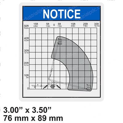 Picture of Decal - Notice Range of Motion