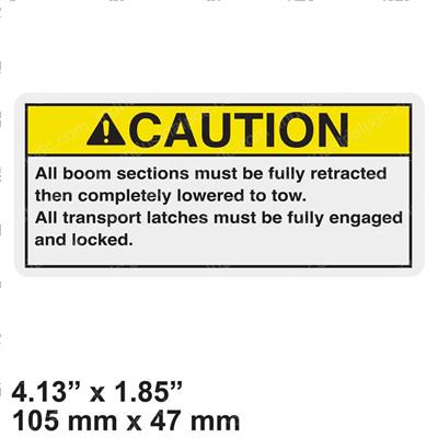 Picture of Decal - Caution Transport Latc