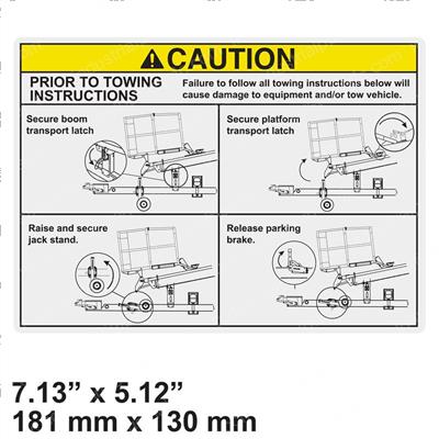 Picture of Decal - Caution Latch Brake