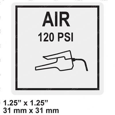 Picture of Decal - Air-120 Psi