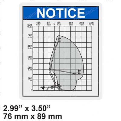 Picture of Decal - Notice Range of Motion