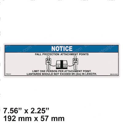 Picture of Decal-Notice-Lanyard Attach-7.