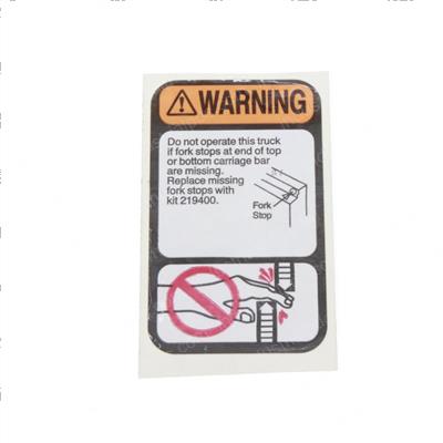 Picture of Fork Stop Decal