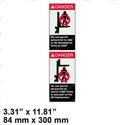 Picture of Decal - Warn Forks/Mast