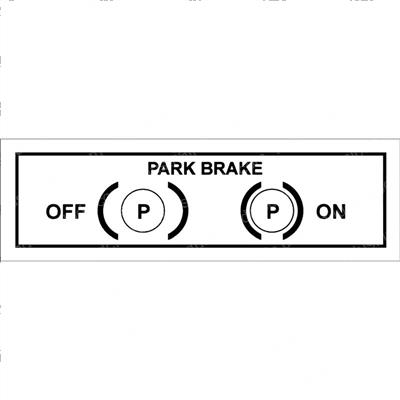 Picture of Parking Brake Decal
