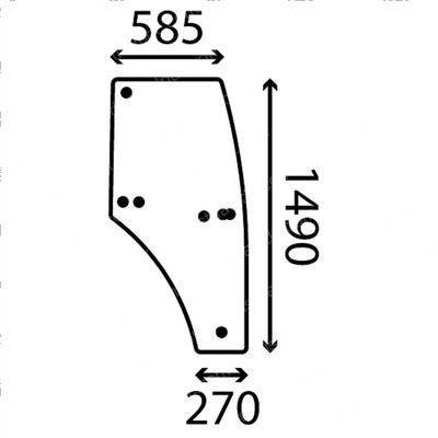 Picture of Tractor Cab Door Glasses