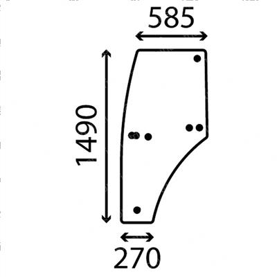 Picture of Tractor Cab Door Glasses