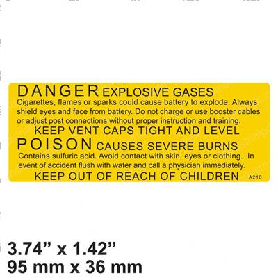 Picture of Decal - Danger Explosive Gases