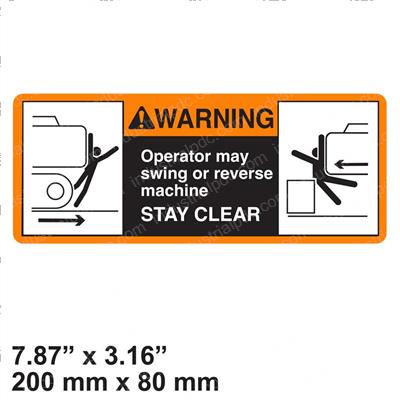 Picture of Decal - Warning Stay Clear