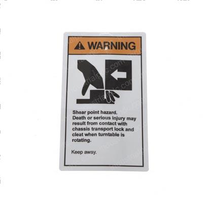Picture of Decal - Warning Shear Point