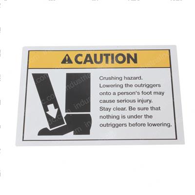 Picture of Decal - Crushing Hazard