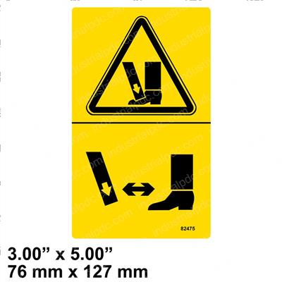 Picture of Decal Symbol-Foot Crushing