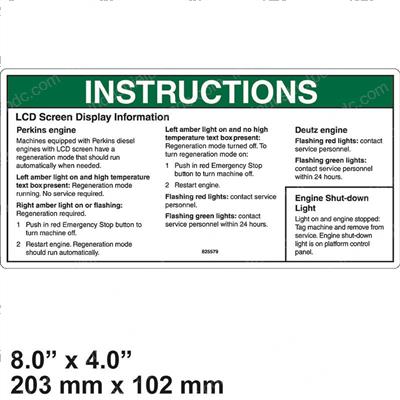 Picture of Decal- Lcd- Tier 4