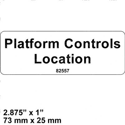 Picture of Decal - Platform Ctrl Location