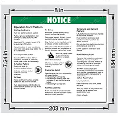 Picture of Decal - Oper Inst Platform