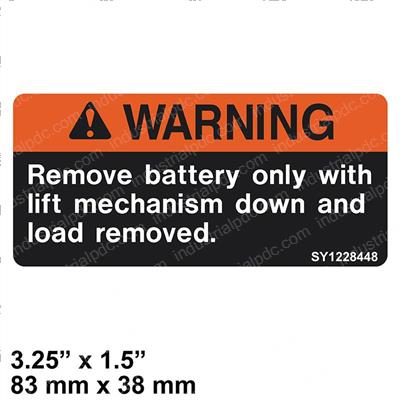 Picture of Decal - Battery Warning