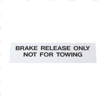 Picture of Decal Brake Release