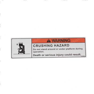 Picture of Decal - Warning-Crushing