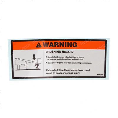 Picture of Decal - Warning Crushing