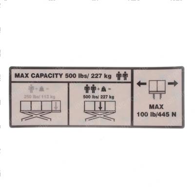 Picture of Decal - Capacity (500lb-230kg)