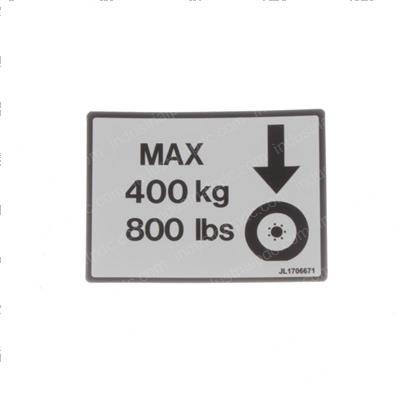 Picture of Decal -  1230es Wheel Load