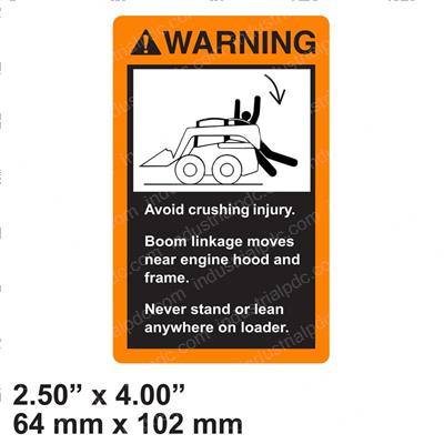 Picture of Decal - Warning Crush Hazard