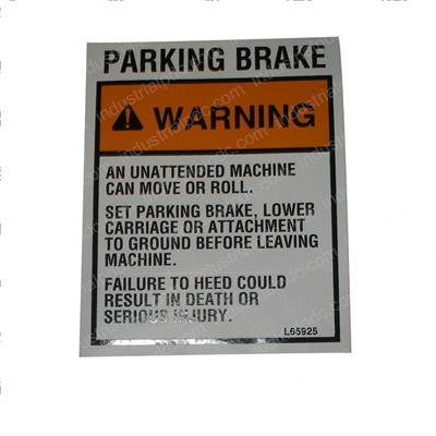 Picture of Decal/Park Brk Warn