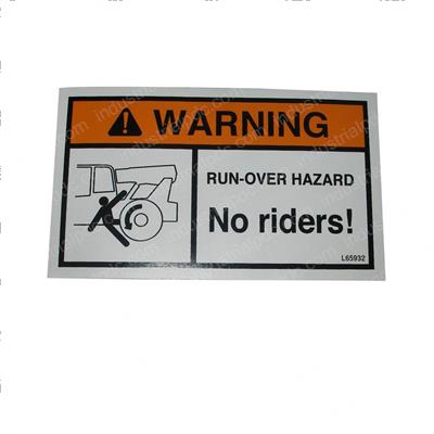 Picture of Decal/Warning No Riders
